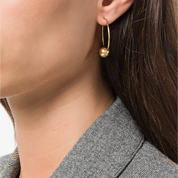 Celine Phoebe Philo Céline DOT SMALL HOOP EARRINGS